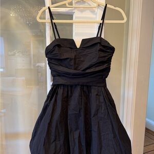 Zara Black Short Balloon Dress